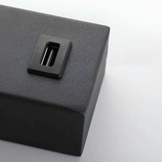 Rectangular Adjustable LED Wall Lamp with Switch & USB Port