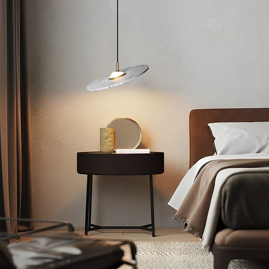 Round Terrazzo Planets Glass Creative LED Nordic Pendant Light