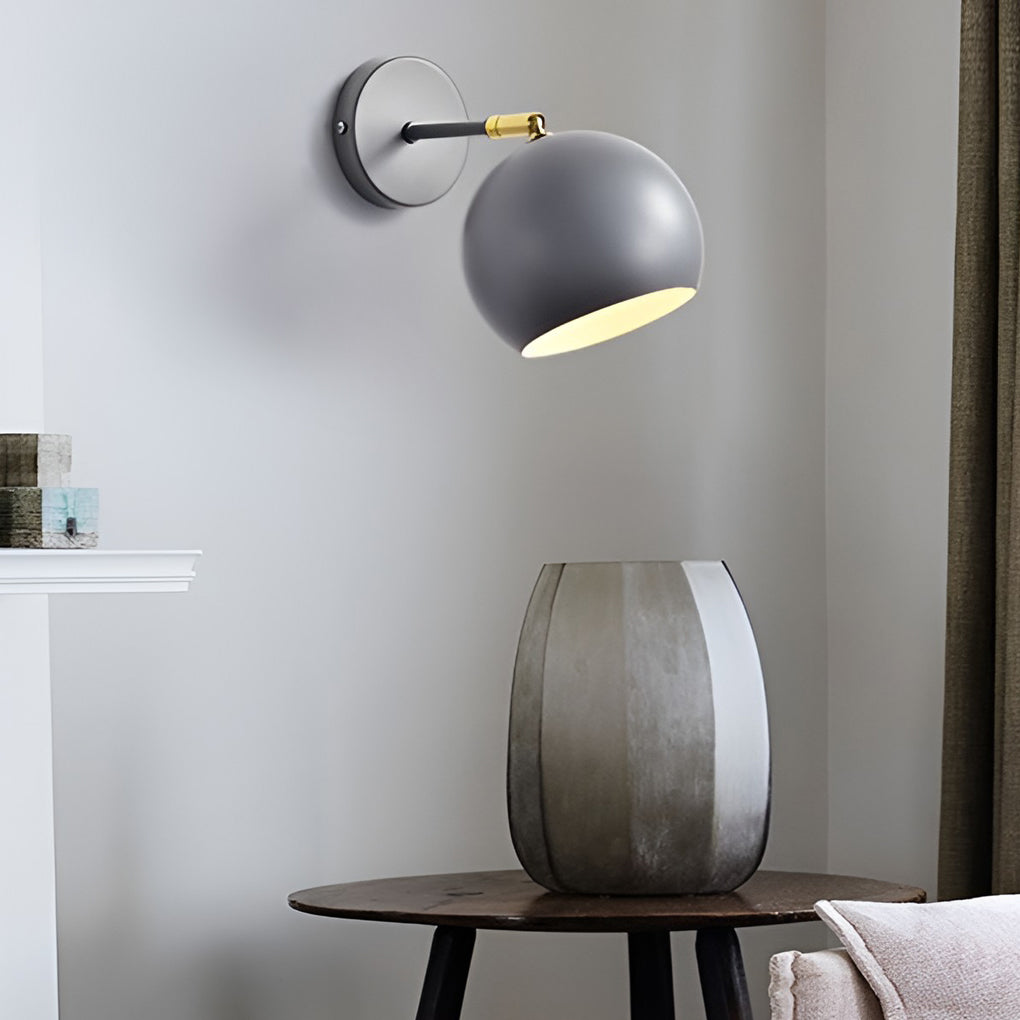 Adjustable Hemispherical Nordic LED Wall Lamp