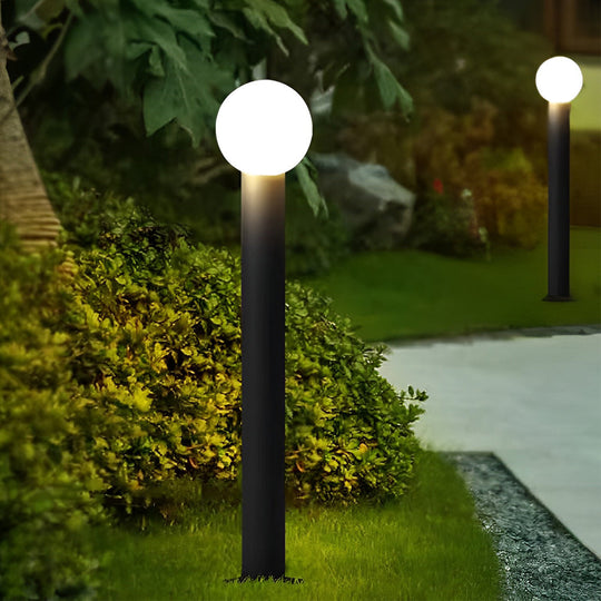 Elegant Round Ball LED Pathway Lights Waterproof and Sturdy