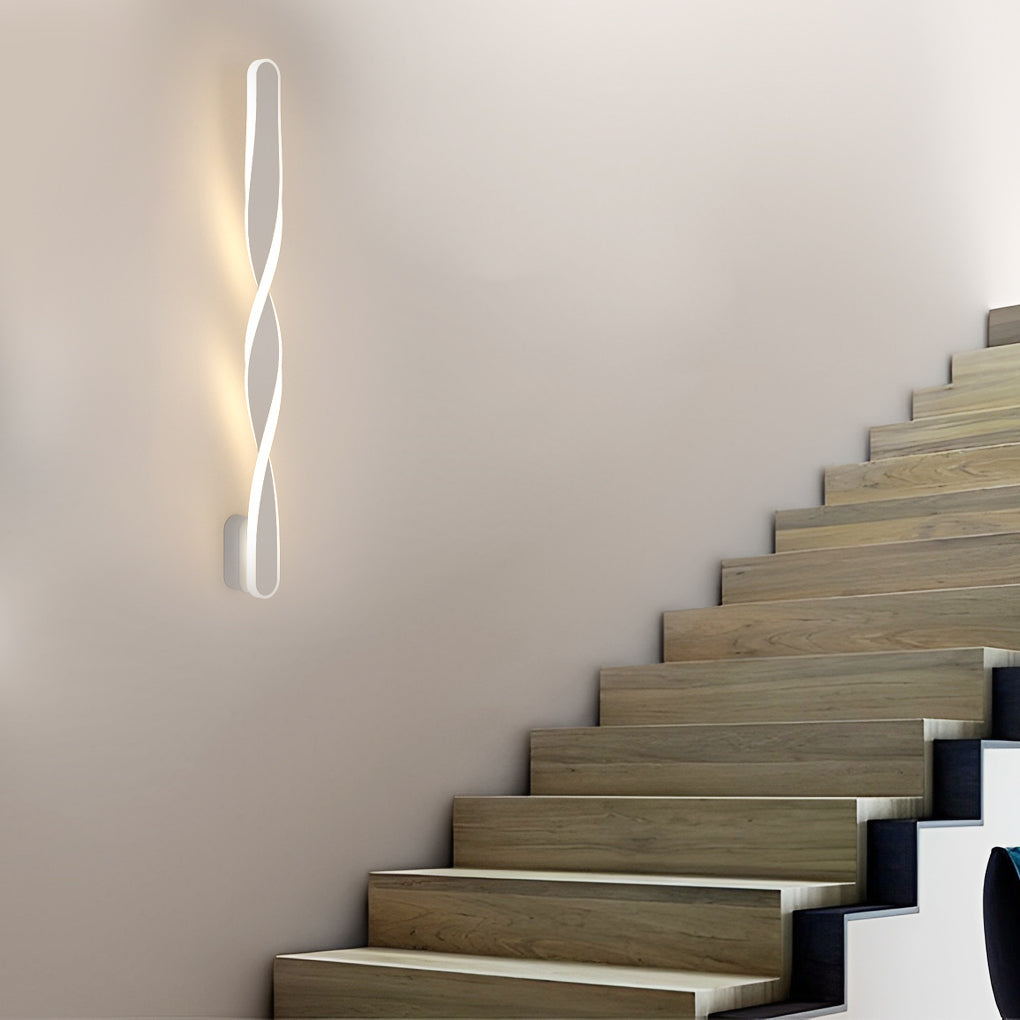 Spiral-Shaped 29W Minimalist LED Wall Sconce