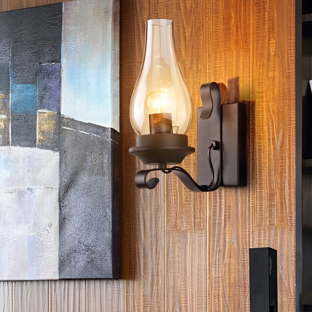 Retro Glass E27 Industrial Wall Lamp – Wall Sconce Lighting