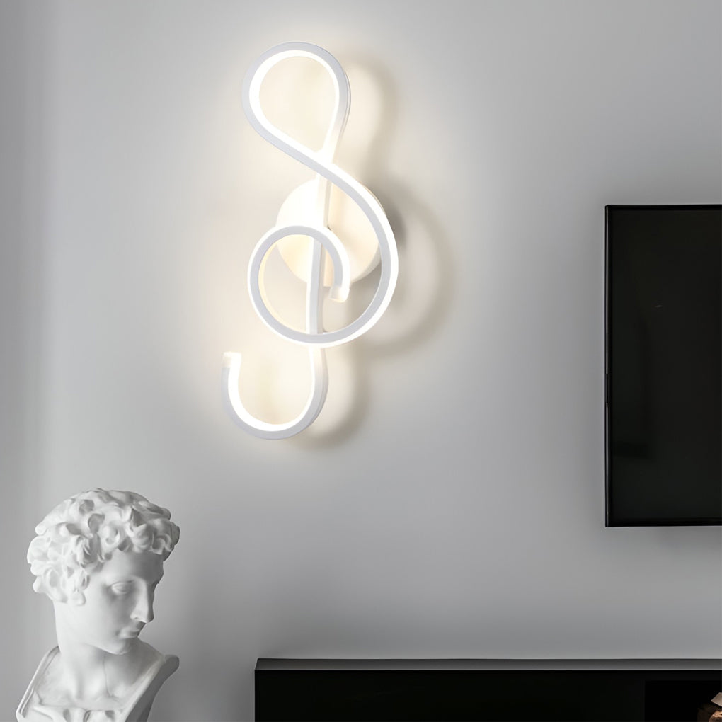 Musical Note Shaped LED Modern Wall Sconce