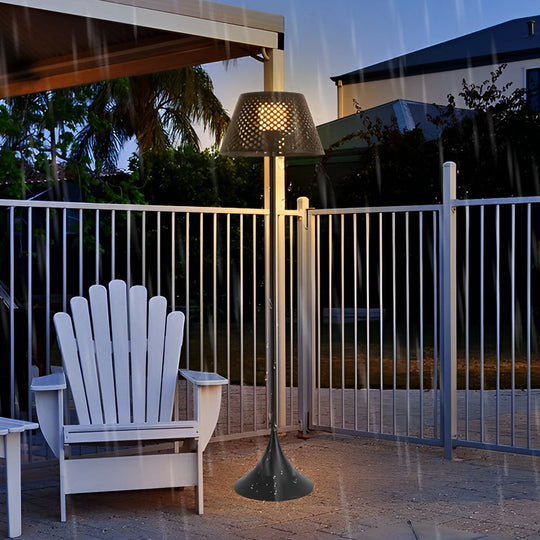 1-Light Mesh Outdoor Floor Lamp