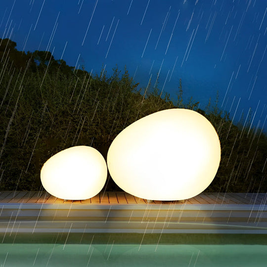 Adjustable LED Cobblestone Outdoor Lamp 3-Color Lighting for Gardens and Lawns