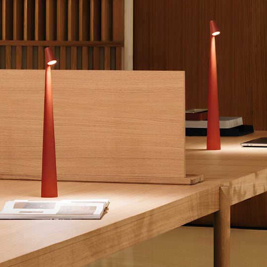 Modern Conical Stem LED Table Lamp with Touch Control