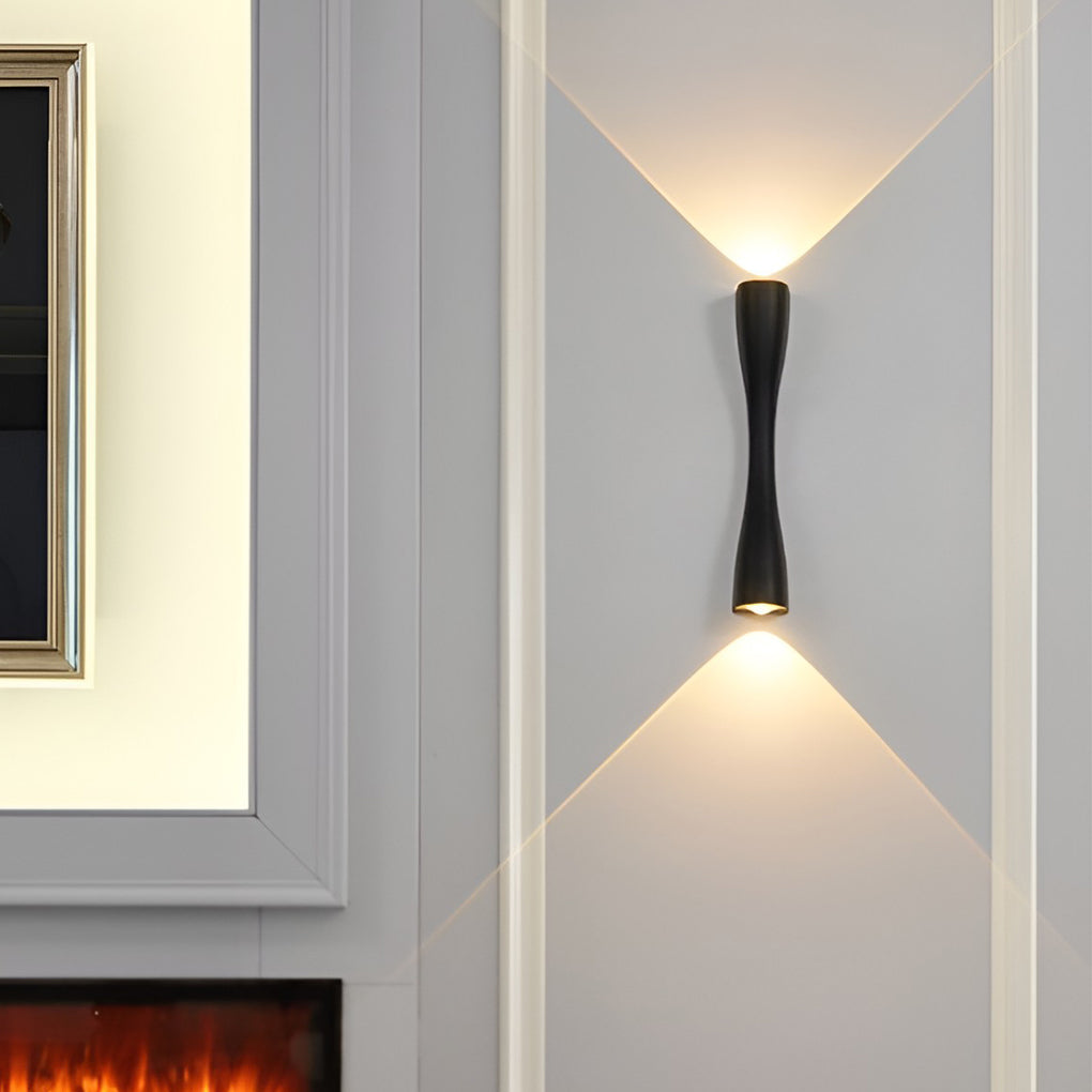 Electroplated Metal LED Wall Sconce with Up and Down Lighting