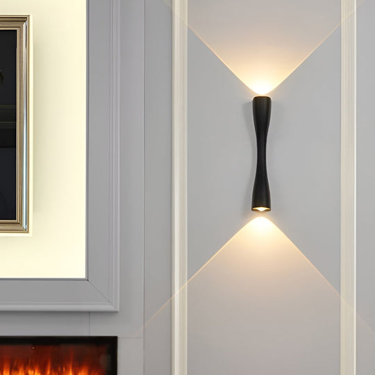 Electroplated Metal LED Wall Sconce with Up and Down Lighting