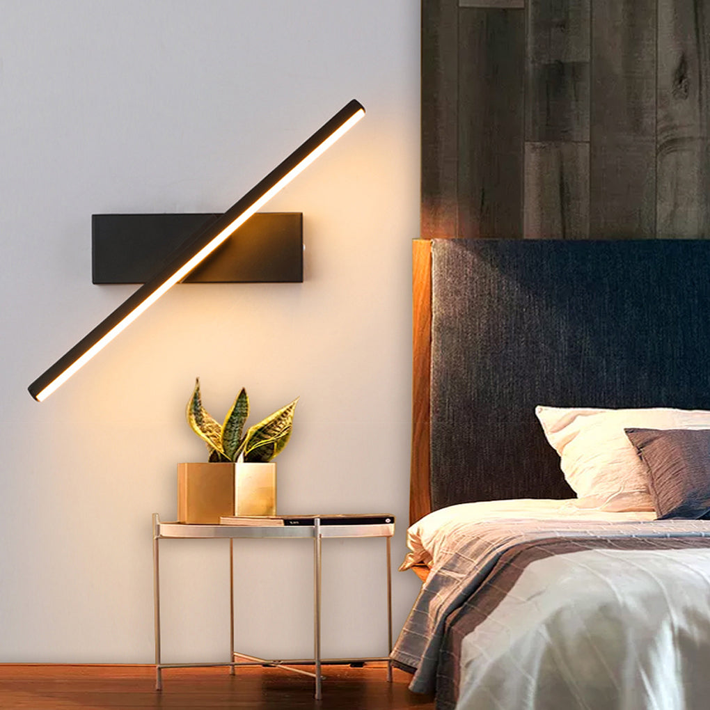 Modern 330° Rotatable LED Bar Wall Sconce – Adjustable Creative Wall Lamp