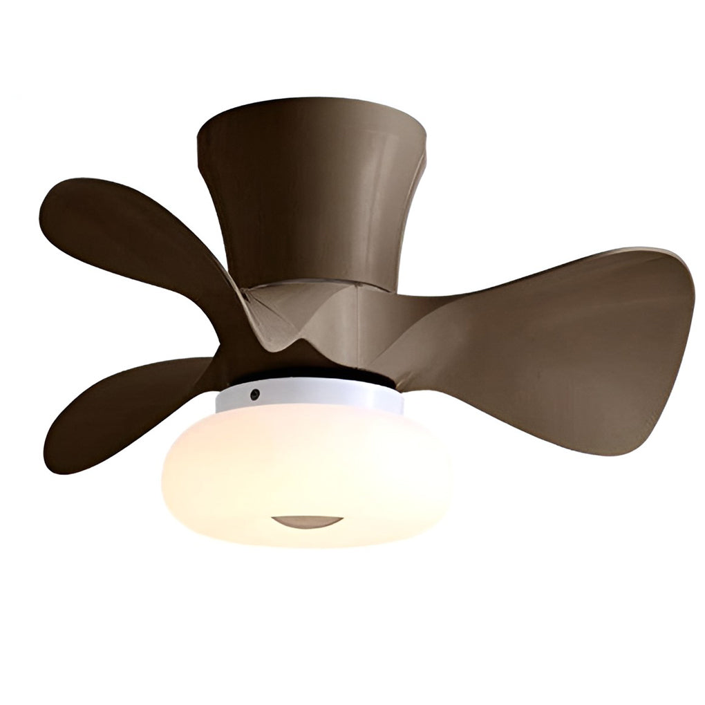 Macaron Color 3-Step Dimming LED Nordic Inverter Ceiling Fan Light