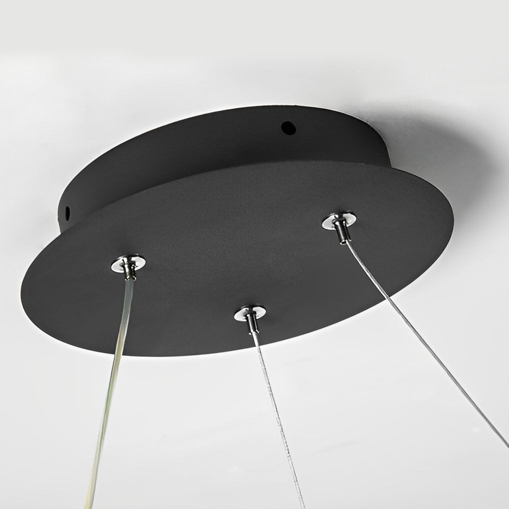 Creative Circles Stepless Dimming LED Nordic Chandelier Pendant Light