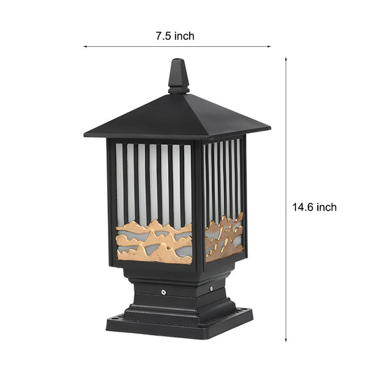 Retro Scenery Waterproof LED Vintage Solar Fence Post Light