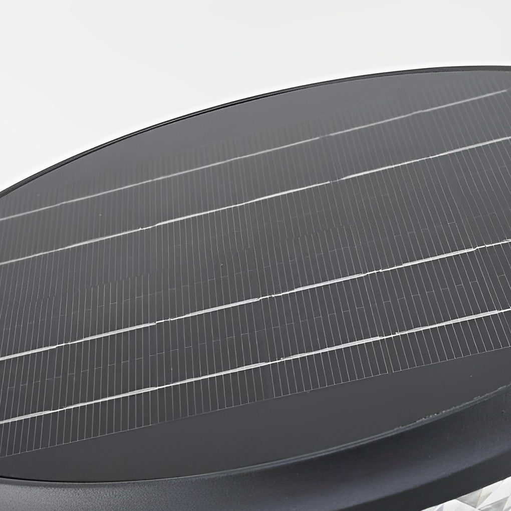Modern Matte Black Solar LED Outdoor Pathway Light