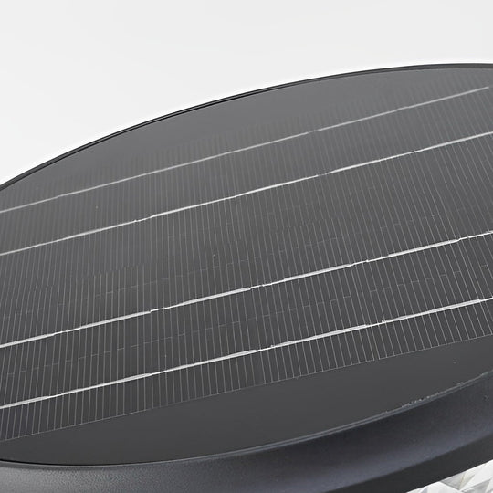 Modern Matte Black Solar LED Outdoor Pathway Light