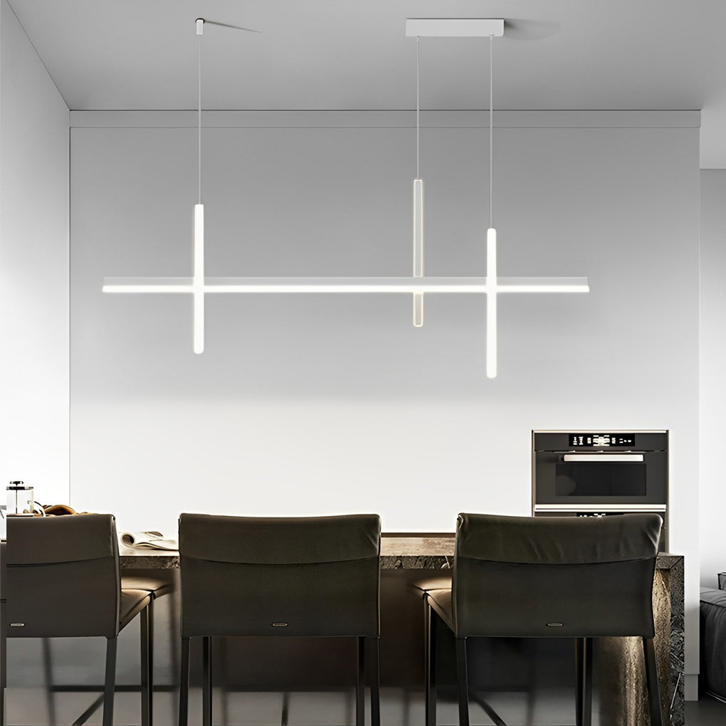 Minimalist Long Liner Lights Three Step Dimming Stepless Dimmable Chandelier