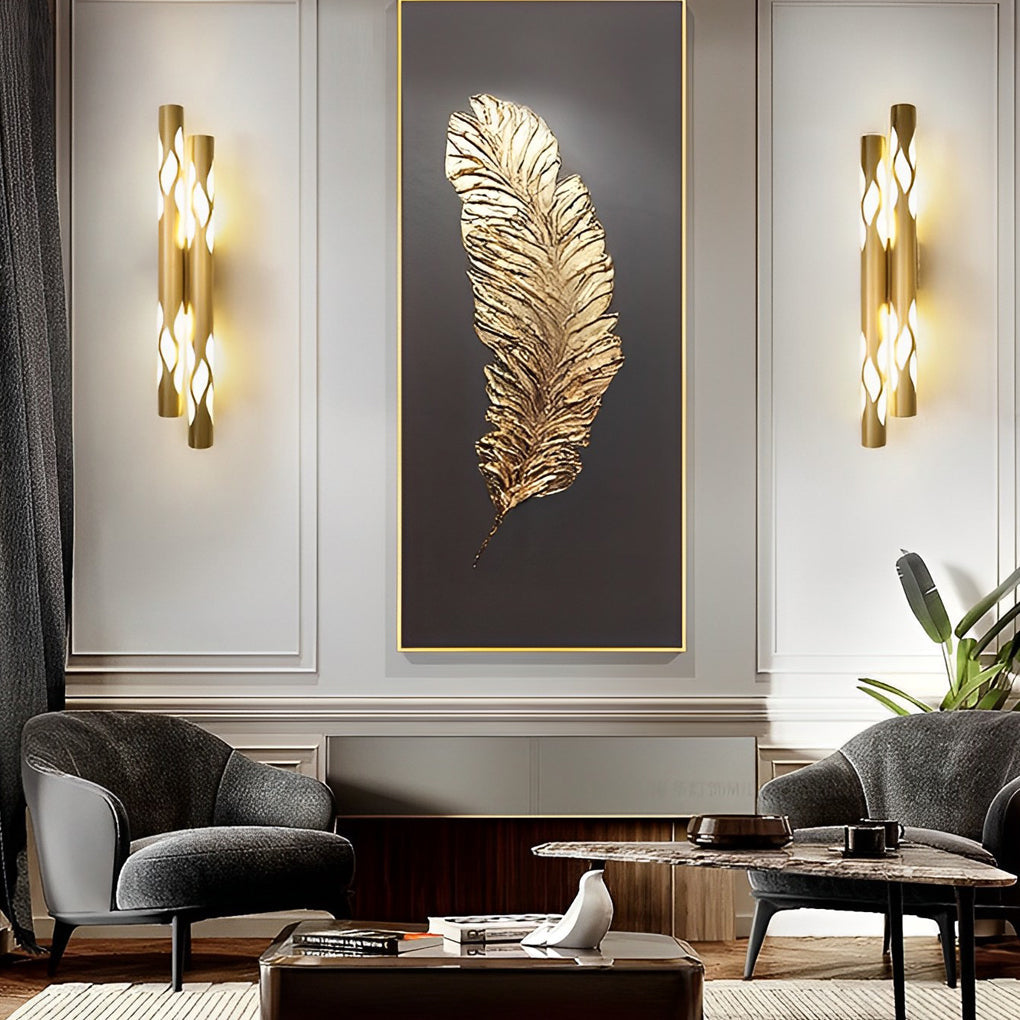 Flames Hollow Up and Down LED Modern Wall Lamp