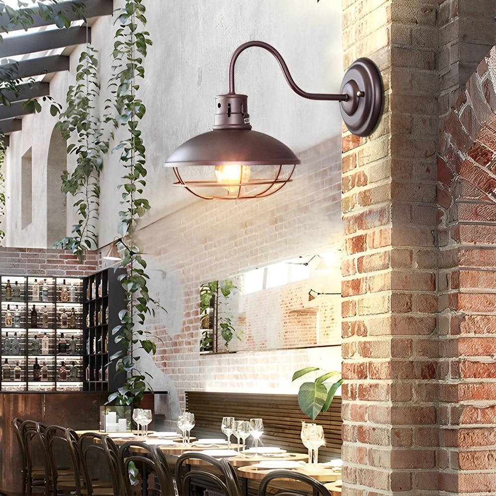 Retro Iron LED Waterproof Industrial Style Outdoor Wall Lights