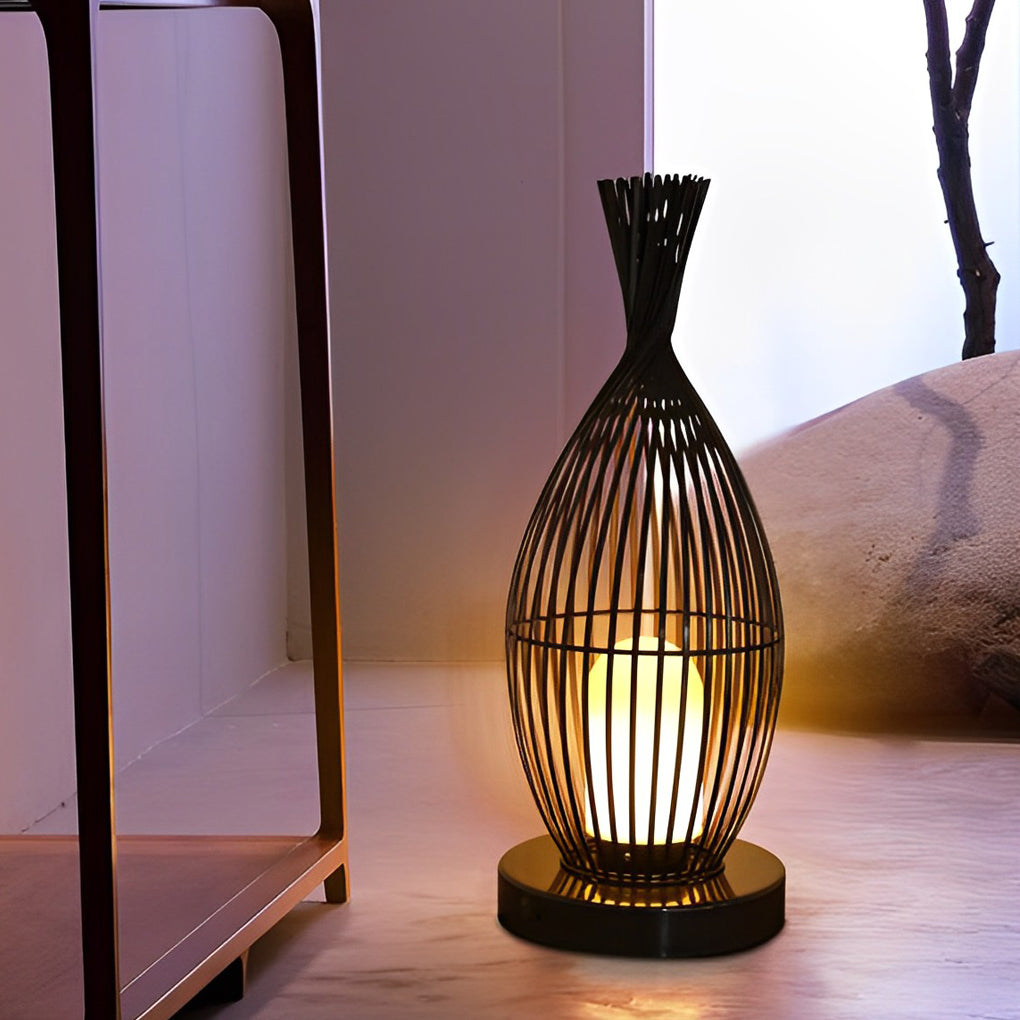Industrial Caged LED Outdoor Floor Lamp Waterproof