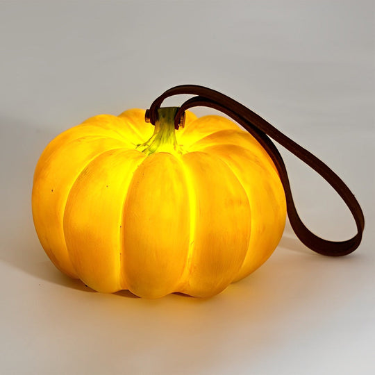 Portable Pumpkin-Shaped Resin LED Outdoor Lawn Light