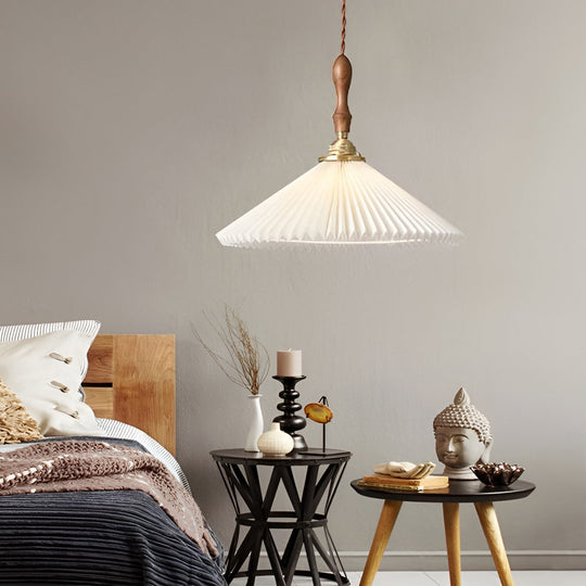 Classic Pleated Nordic LED Pendant and Wall Lamp