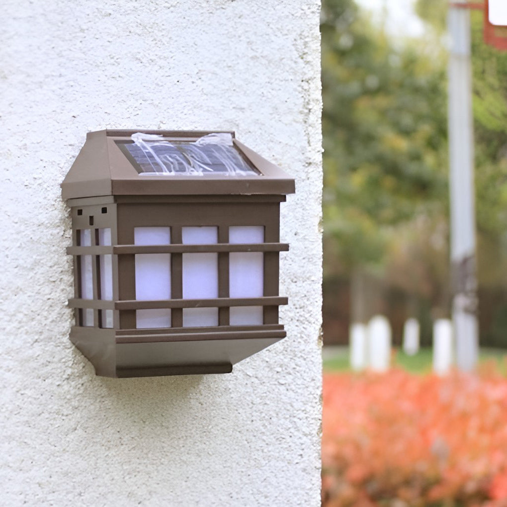 Solar LED Light Controlled Motion Sensor Modern Outdoor Wall Lamp