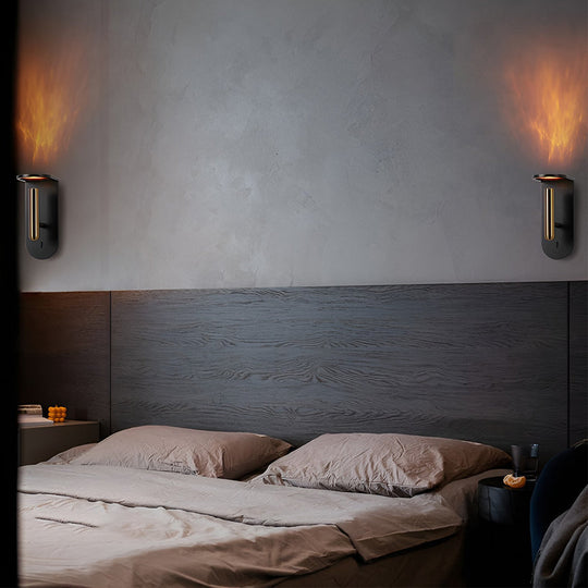Creative 3W LED Flame Effect Nordic Wall Lamp