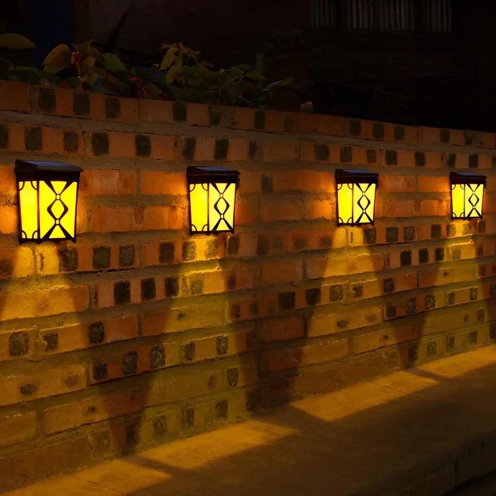 Solar LED RGB Motion Sensor Outdoor Waterproof Wall Lights