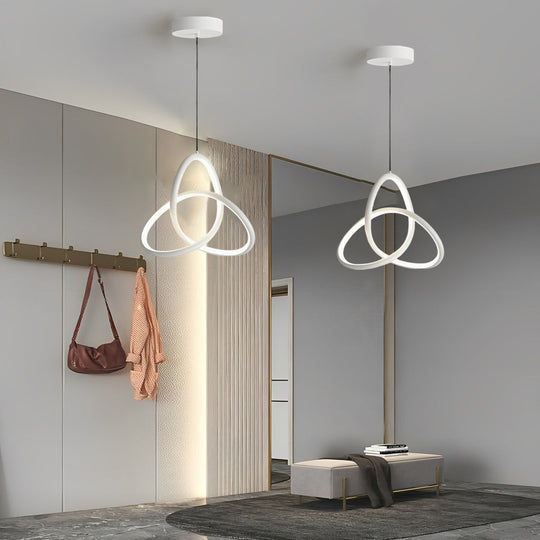 Circular Rings Creative Three-Step Dimming LED Modern Chandelier Light