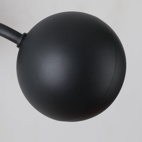 Adjustable Round Iron LED Bedside Reading Wall Lamp