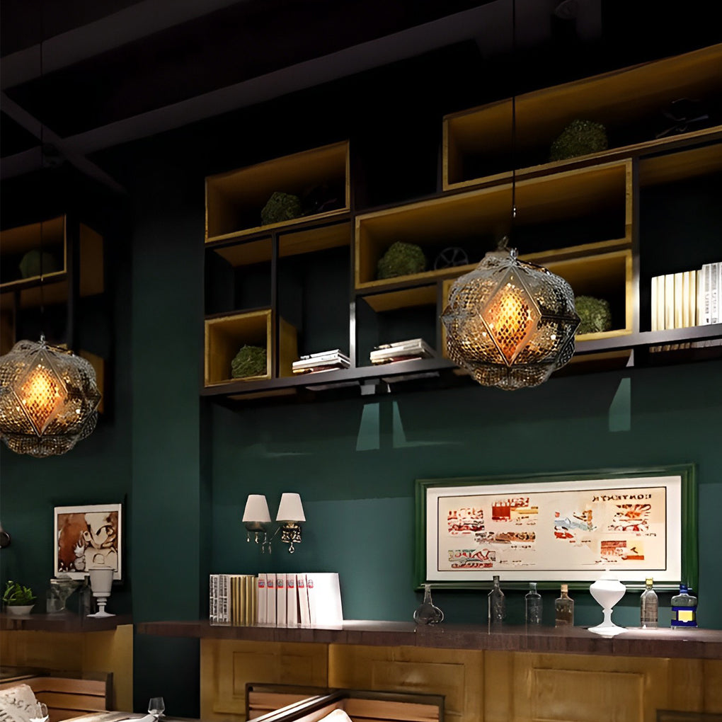 Irregular Ball 3D Stainless Steel Postmodern Chandelier Pendant Light