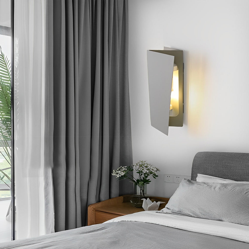 Folding Rectangular Modern LED Up and Down Wall Lamp