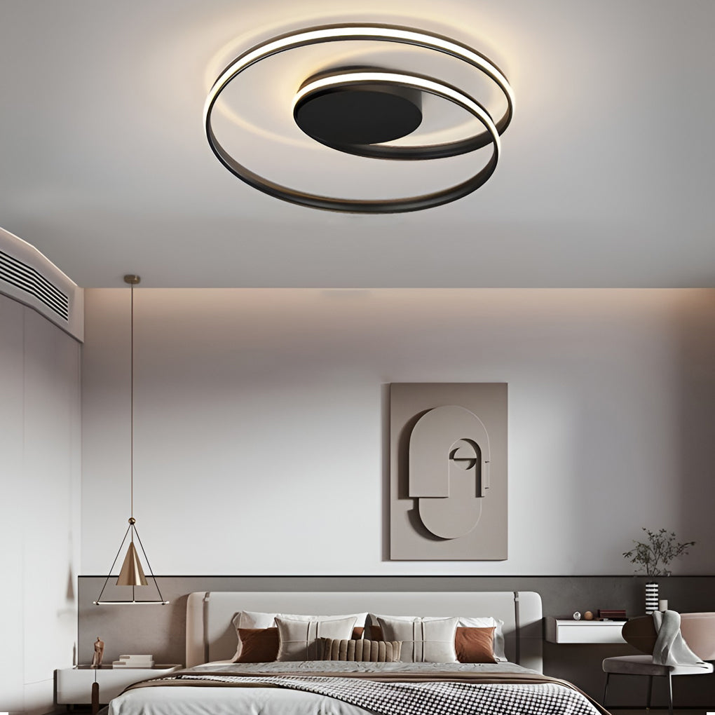 Circular Stepless Dimming LED Modern Ceiling Light Flush Mount