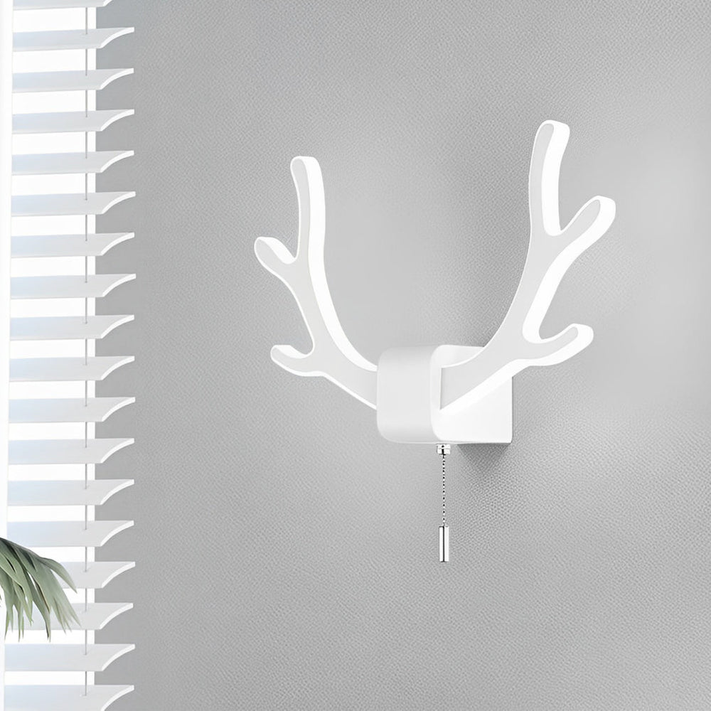 Antler Design Nordic LED Wall Lamp with Pull Switch