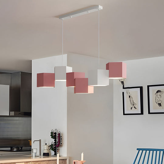 Creative Geometric LED Industrial Style Chandelier Pendant Light