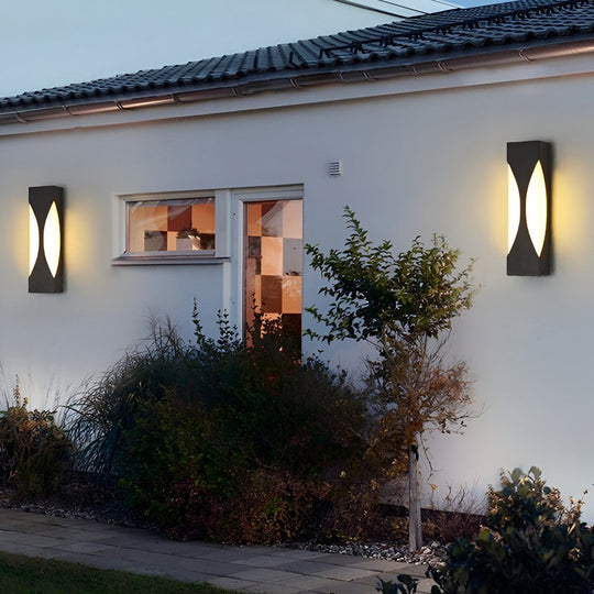 Creative Rectangular LED Outdoor Wall Sconce Waterproof Light