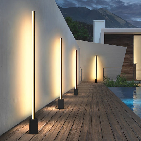 Minimalist LED Linear Lights Waterproof Outdoor Landscape Lighting