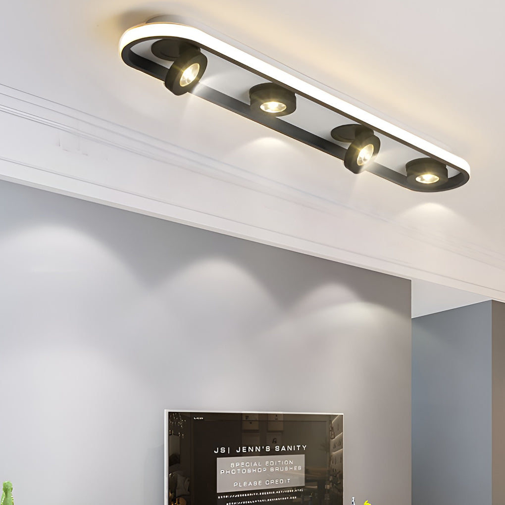 Rounded Rectangular – LED Adjustable Spotlight Modern Ceiling Light