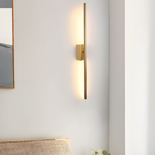 Electroplated Metal Linear LED Wall Sconce