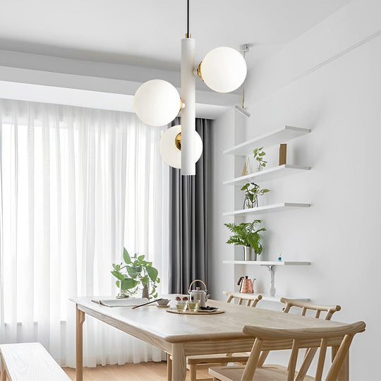 3 Glass Balls LED Creative Personality Nordic Dining Room Chandelier