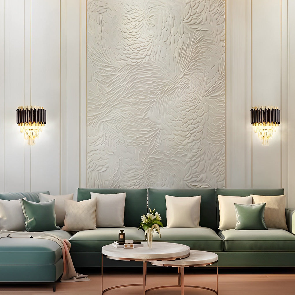 Creative Crystal Glass LED Postmodern Wall Lamp
