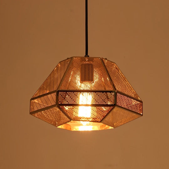 Electroplated Stainless Steel Creative Geometric Nordic Pendant Light
