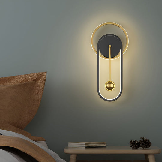 Creative Clock Shaped Nordic LED Wall Lamp