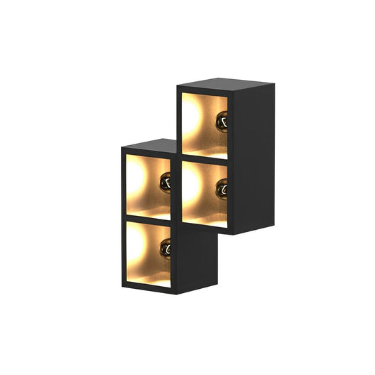 Waterproof Creative Square Combination Wall Lamp with Flowerpot