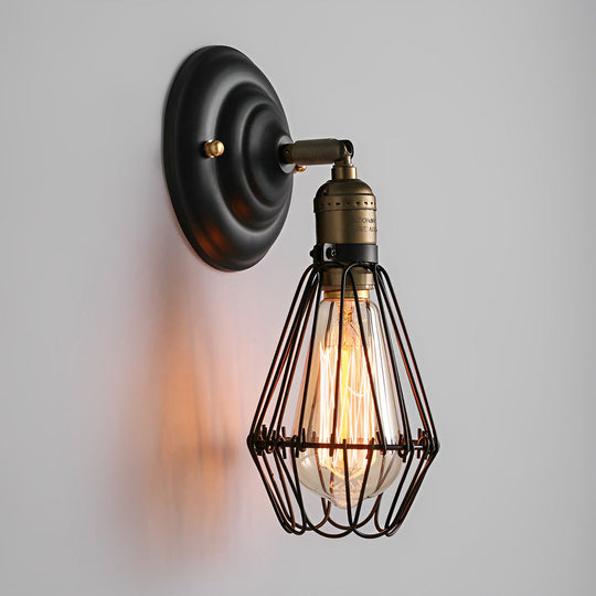 Adjustable Retro Industrial Iron Wall Lamp