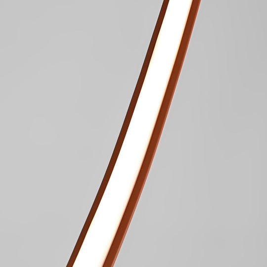 Flexible Long Art Leather Belts Minimalist Duplex Staircase Chandelier