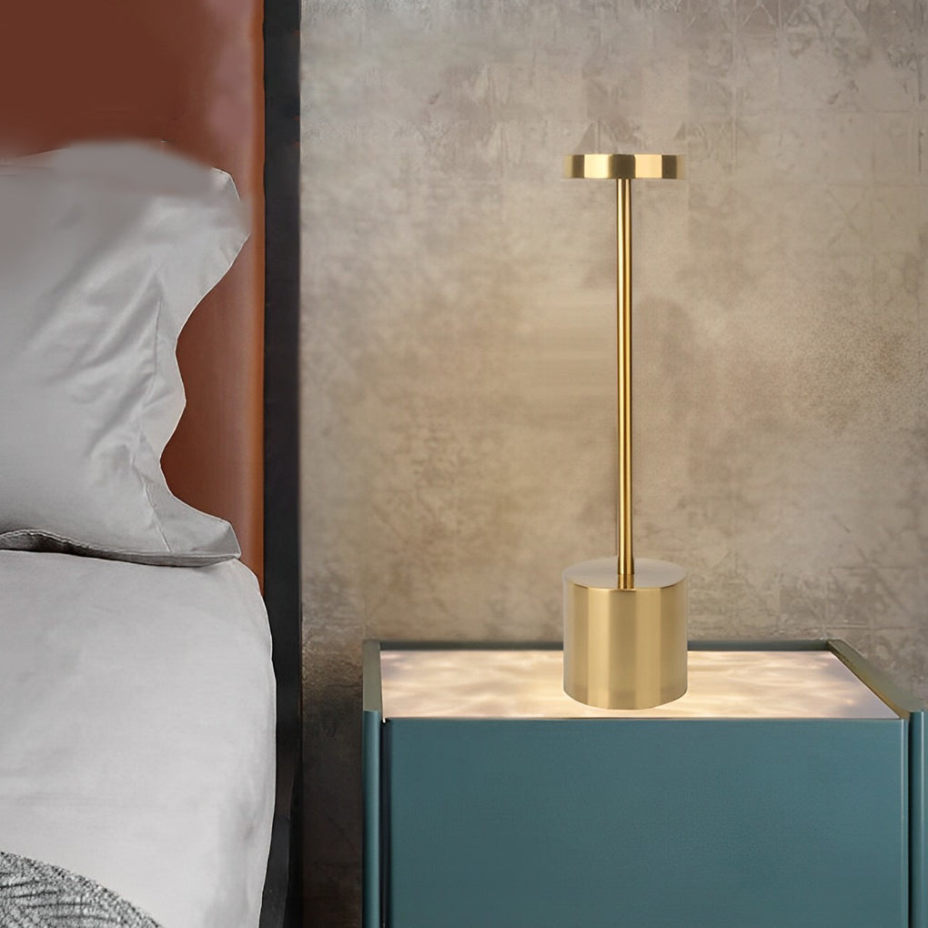 Rechargeable Portable Modern Rod Table Lamp – Cordless LED Lighting with USB Charging