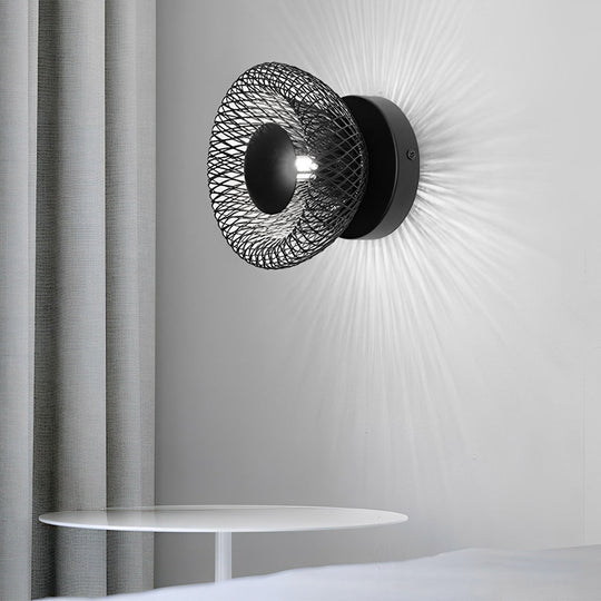 Circular Nest Grid Artistic Modern LED Wall Lamp