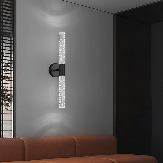 Nordic Cylinder LED Wall Lamp – Iron & Acrylic Wall Sconce