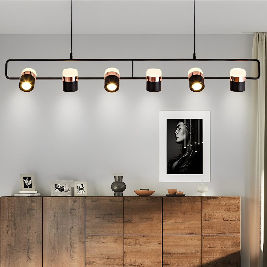 Rotatable Creative Electroplated Metal LED Nordic Chandelier Pendant Light
