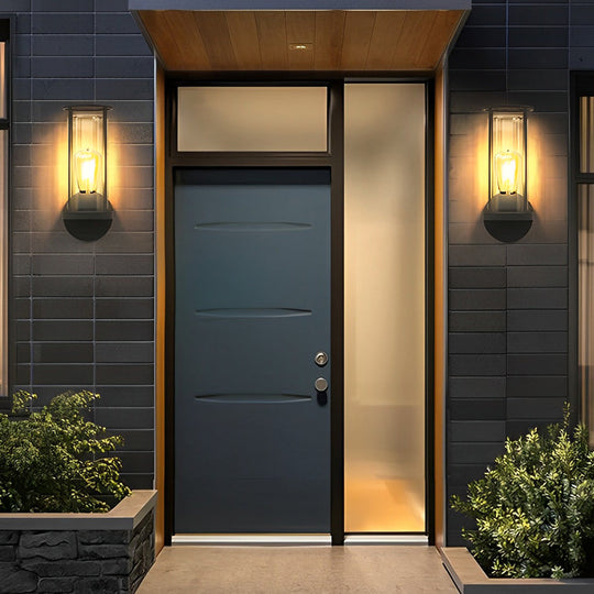 Modern Minimalist Round Outdoor Stainless Steel Light